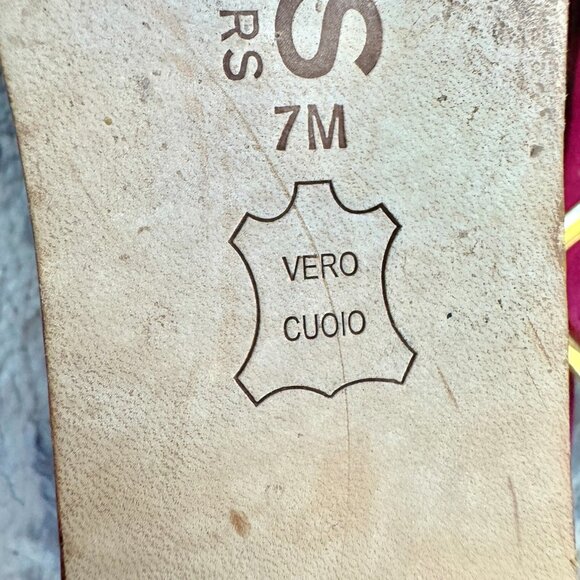 KORS Michael Kors Pink Suede and Cork Platform Sandals - Picture 12 of 12